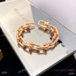 Luxury Replica T I F F I NY & C o Chain Bracelet Rose Gold with Diamond